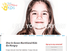 Tablet Screenshot of feednorthlandkids.org